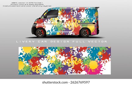 Vector gráfico de la librea del coche Diseño de fondo abstracto del grunge para el abrigo del vinilo del vehículo y la marca del coche