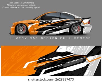 car livery graphic vector. abstract grunge background design for vehicle vinyl wrap and car branding