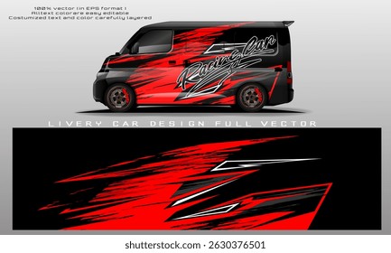 car livery graphic vector. abstract grunge background design for vehicle vinyl wrap and car branding