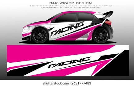 vetor gráfico carro livery. design de fundo grunge abstrato para o envoltório de vinil do veículo e marca do carro