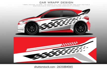 Vector gráfico de la librea del coche Diseño de fondo abstracto del grunge para el abrigo del vinilo del vehículo y la marca del coche