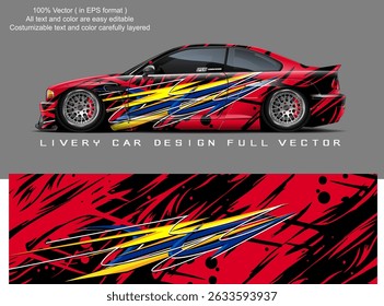 Vector gráfico de la librea del coche Diseño de fondo abstracto del grunge para el abrigo del vinilo del vehículo y la marca del coche