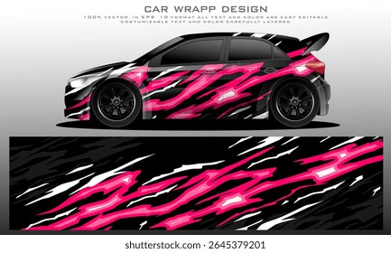 car livery graphic vector. abstract grunge background design for vehicle vinyl wrap and car branding