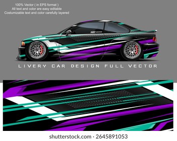 car livery graphic vector. abstract grunge background design for vehicle vinyl wrap and car branding