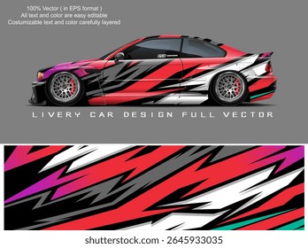 car livery graphic vector. abstract grunge background design for vehicle vinyl wrap and car branding