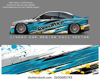 car livery graphic vector. abstract grunge background design for vehicle vinyl wrap and car branding