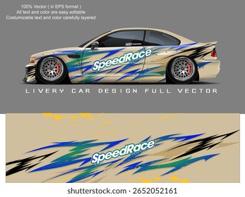 car livery graphic vector. abstract grunge background design for vehicle vinyl wrap and car branding	