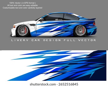 car livery graphic vector. abstract grunge background design for vehicle vinyl wrap and car branding	