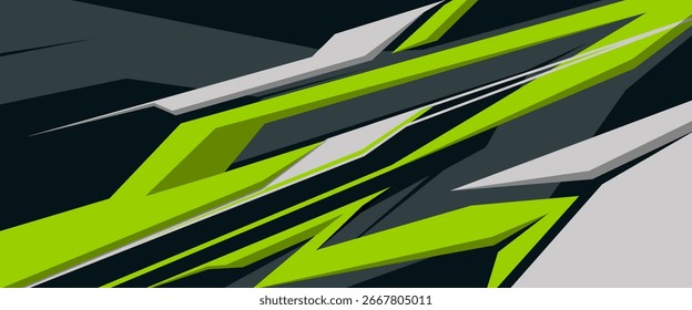 Grafik-Vektorgrafik der Autolivität. abstraktes Hintergrunddesign für Fahrzeug-Vinylhülle und Sportwagen, Rennwagen und Banner