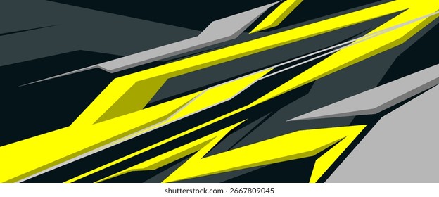 car livery graphic vector. abstract background design for vehicle vinyl wrap and sports car, racing car and banner