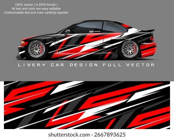 Vector gráfico de la librea del coche Diseño de fondo abstracto del grunge para el abrigo del vinilo del vehículo y la marca del coche