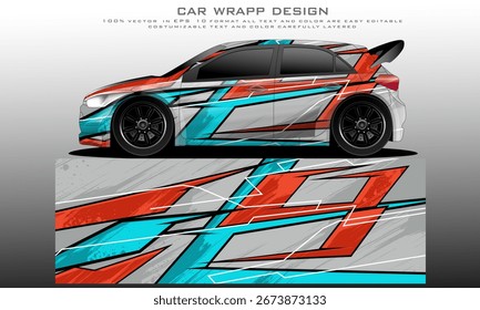 car livery graphic vector. abstract grunge background design for vehicle vinyl wrap and car branding