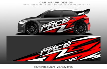 Vector gráfico de la librea del coche Diseño de fondo abstracto del grunge para el abrigo del vinilo del vehículo y la marca del coche