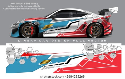 Vector gráfico de la librea del coche Diseño de fondo abstracto del grunge para el abrigo del vinilo del vehículo y la marca del coche