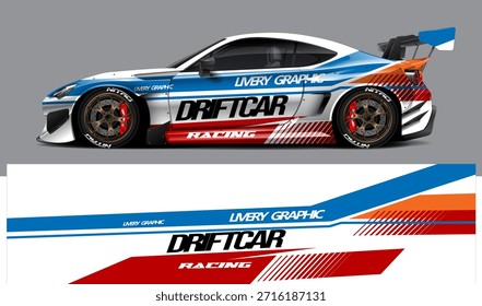 Vector gráfico de la librea del coche Diseño de fondo abstracto del grunge para el abrigo del vinilo del vehículo y la marca del coche