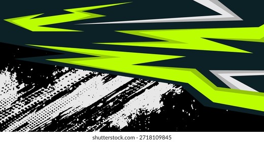Vector gráfico de la librea del coche Diseño de fondo abstracto para el abrigo del vinilo del vehículo y el coche deportivo, coche de carreras, rally, y etiqueta