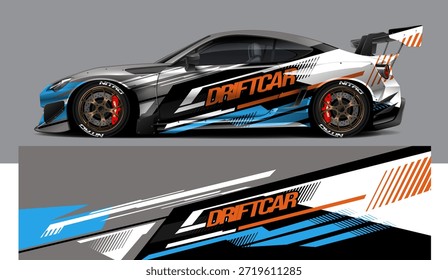 Vector gráfico de la librea del coche Diseño de fondo abstracto del grunge para el abrigo del vinilo del vehículo y la marca del coche