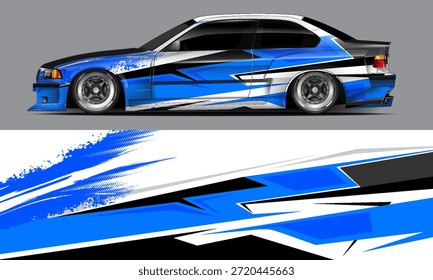Vector gráfico de la librea del coche Diseño de fondo abstracto del grunge para el abrigo del vinilo del vehículo y la marca del coche