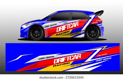 Vector gráfico de la librea del coche Diseño de fondo abstracto del grunge para el abrigo del vinilo del vehículo y la marca del coche