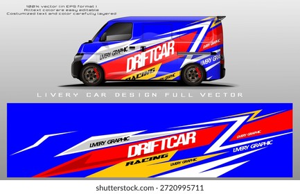 Vector gráfico de la librea del coche Diseño de fondo abstracto del grunge para el abrigo del vinilo del vehículo y la marca del coche