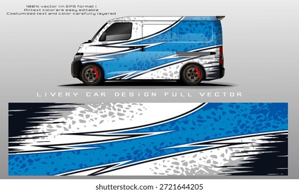 Vector gráfico de la librea del coche Diseño de fondo abstracto del grunge para el abrigo del vinilo del vehículo y la marca del coche