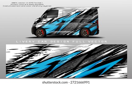 Vector gráfico de la librea del coche Diseño de fondo abstracto del grunge para el abrigo del vinilo del vehículo y la marca del coche