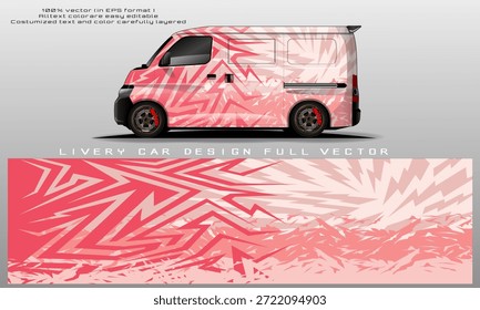 car livery graphic vector. abstract grunge background design for vehicle vinyl wrap and car branding