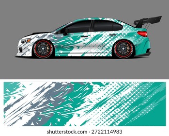 Vector gráfico de la librea del coche Diseño de fondo abstracto del grunge para el abrigo del vinilo del vehículo y la marca del coche