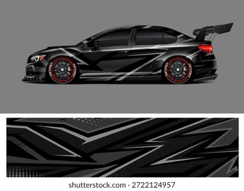 Vector gráfico de la librea del coche Diseño de fondo abstracto del grunge para el abrigo del vinilo del vehículo y la marca del coche