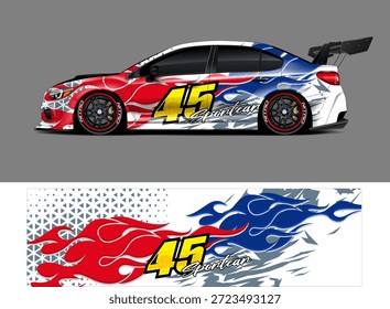 Vector gráfico de la librea del coche Diseño de fondo abstracto del grunge para el abrigo del vinilo del vehículo y la marca del coche