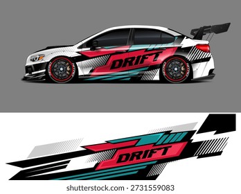Vector gráfico de la librea del coche Diseño de fondo abstracto del grunge para el abrigo del vinilo del vehículo y la marca del coche	