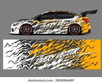car livery graphic vector. abstract grunge background design for vehicle vinyl wrap and car branding	