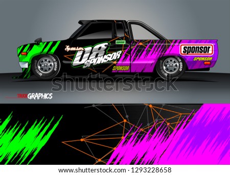 car livery Graphic vector. abstract racing shape design for vehicle vinyl wrap background 