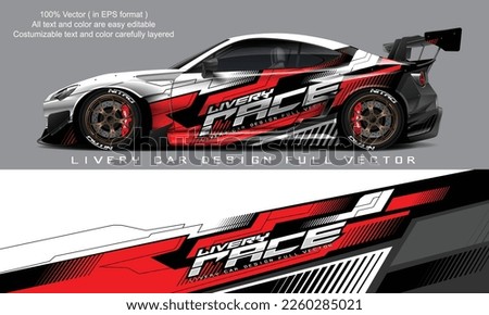 car livery graphic vector. abstract grunge background design for vehicle vinyl wrap and car branding