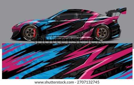 car livery graphic vector. abstract grunge background design for vehicle vinyl wrap and car branding