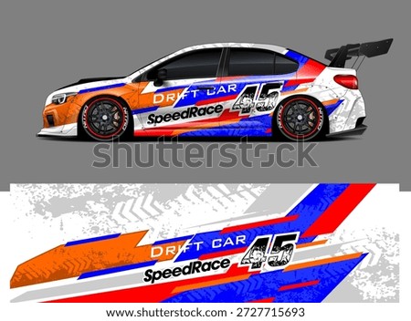 car livery graphic vector. abstract grunge background design for vehicle vinyl wrap and car branding	