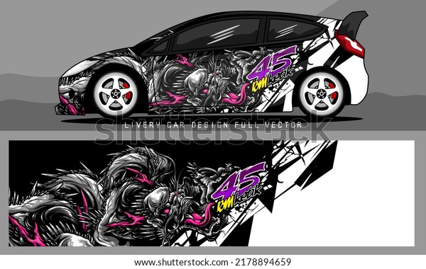 Car Livery Graphic Vector Abstract Grunge Stock Vector (Royalty Free ...