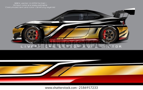 Car Livery Graphic Vector Abstract Grunge Stock Vector (Royalty Free ...