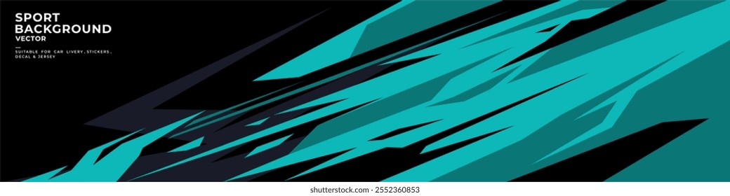 car livery graphic vector with blue colors. abstract grunge background design for vehicle vinyl wrap and sports car, racing car, jersey, banner and adventure ready to print.