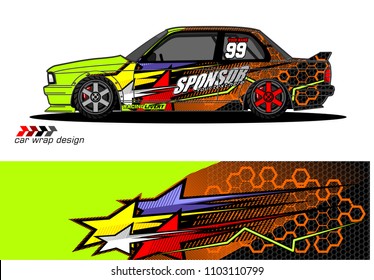 
car livery Graphic vector. design of  abstract racing background for vehicle vinyl wrap 