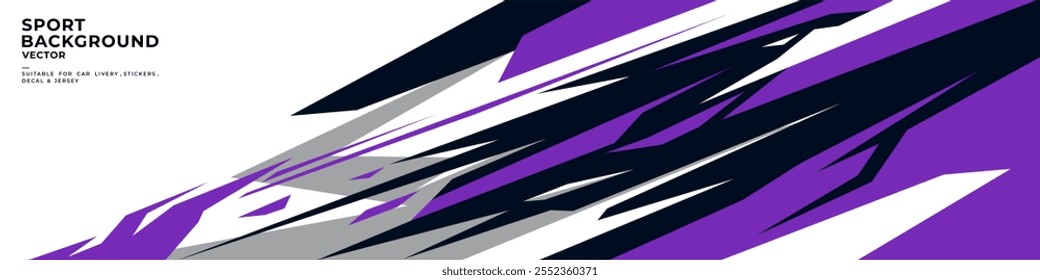 car livery graphic vector with exclusive colors. abstract grunge background design for vehicle vinyl wrap and sports car, racing car, jersey, banner and adventure ready to print.