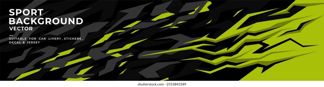 car livery graphic vector with exclusive colors. abstract grunge background design for vehicle vinyl wrap and sports car, racing car, jersey, and banner