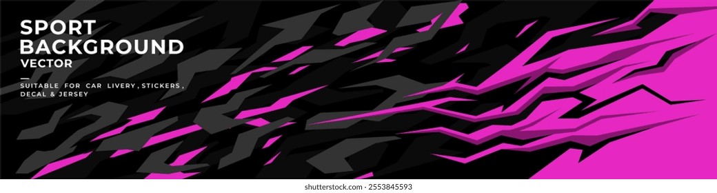 car livery graphic vector with exclusive colors. abstract grunge background design for vehicle vinyl wrap and sports car, racing car, jersey, and banner