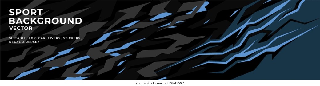 car livery graphic vector with exclusive colors. abstract grunge background design for vehicle vinyl wrap and sports car, racing car, jersey, and banner