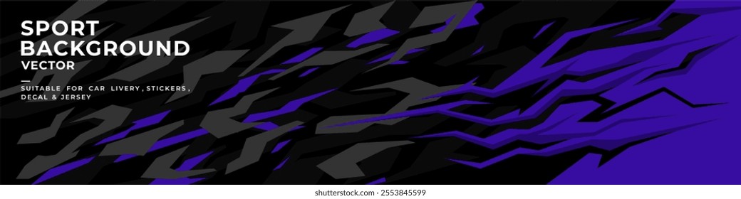 car livery graphic vector with exclusive colors. abstract grunge background design for vehicle vinyl wrap and sports car, racing car, jersey, and banner