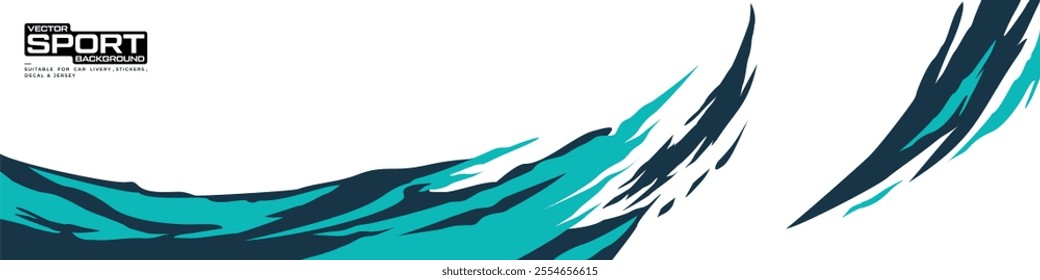 car livery graphic vector with exclusive colors. abstract grunge background design for vehicle vinyl wrap and sports car, racing car, jersey, and banner.