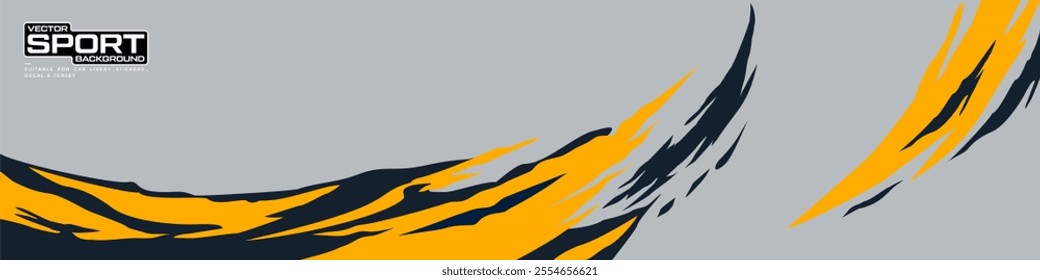 car livery graphic vector with exclusive colors. abstract grunge background design for vehicle vinyl wrap and sports car, racing car, jersey, and banner.