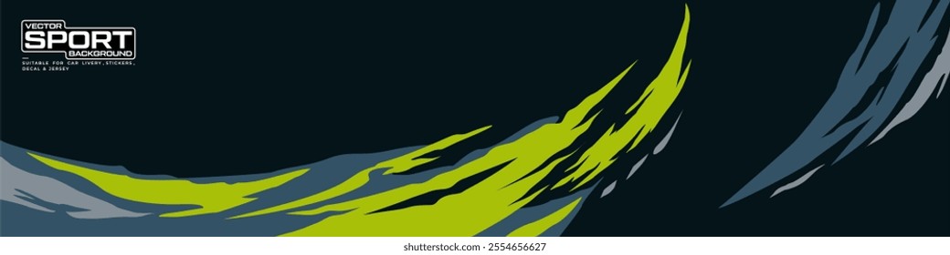 car livery graphic vector with exclusive colors. abstract grunge background design for vehicle vinyl wrap and sports car, racing car, jersey, and banner.