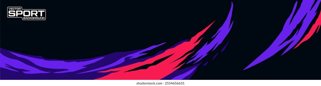 car livery graphic vector with exclusive colors. abstract grunge background design for vehicle vinyl wrap and sports car, racing car, jersey, and banner.