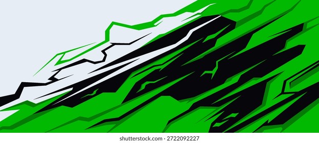 Vector gráfico de la librea del coche con colores exclusivos Diseño de fondo abstracto del grunge para el abrigo del vinilo del vehículo y el coche deportivo, coche de carreras, Jersey, y Anuncio